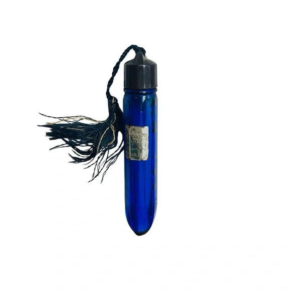 Evening In Paris Bourjois Real Parfum Perfume Blue Glass FRANCE ANTIQUE Empty - Picture 1 of 8